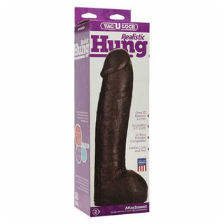 Vac-U-Lock Realistic Hung 12.5" Dildo