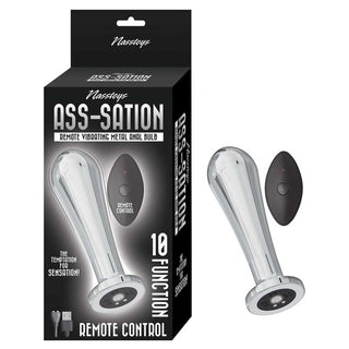 Nasstoys Ass-station Remote Vibrating Metal Anal Bulb