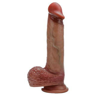 Renaissance Raphael 9.5" Realistic Dual Density Dildo with Sliding Foreskin and Squeezable Balls