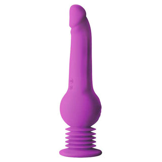 Impressions New York Gyro-Quake 9.75" Vibrating and Thumping G-Spot Dildo