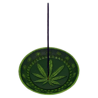 Hemp Leaf Dish Incense Burner