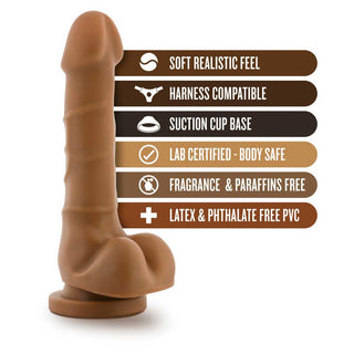 Dr. Skin Realistic 7.75" Dildo with Balls and Suction Cup Base