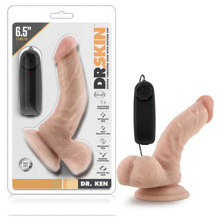 Dr. Skin Dr. Ken G-Spot Remote Control Vibrating 6.5" Dildo With Suction Cup