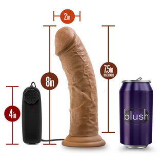 Dr. Skin Dr. Joe Realistic Remote Control Vibrating 8" Dildo with Suction Cup