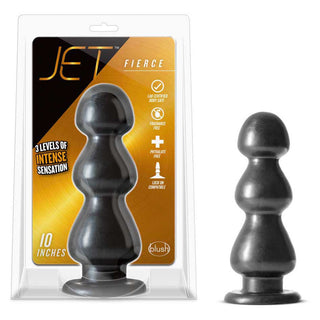 Jet Fierce Carbon Metallic Black 10" Anal Plug