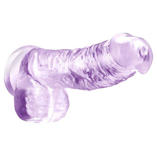 Naturally Yours Realistic Amethyst 6" Dildo with Balls and Suction Cup Base