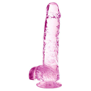 Naturally Yours Realistic Amethyst 6" Dildo with Balls and Suction Cup Base