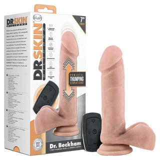 Dr. Skin Dr. Beckham Remote Control 7.5" Vibrating Dildo with Suction Cup