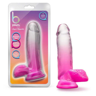 B Yours Sugar Magnolia Realistic 6.75" Dildo with Balls and Suction Cup Base