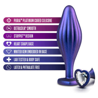 Anal Adventures Matrix Wavy Bling 4.5" Anal Plug