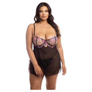 Oh La La Cheri Curvy Nadia Sheer Babydoll