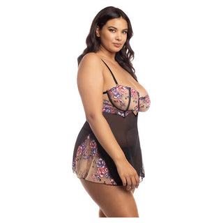 Oh La La Cheri Curvy Nadia Sheer Babydoll