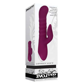 Evolved Lovely Lucy Thrusting Dual Vibrator