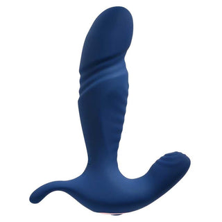 Gender X True Blue Rechargeable Thrusting Vibrating Anal Plug