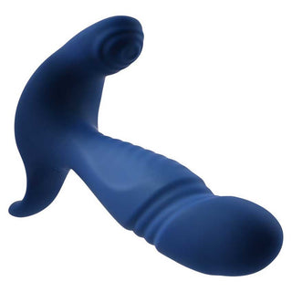 Gender X True Blue Rechargeable Thrusting Vibrating Anal Plug