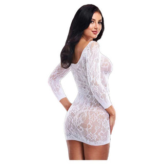 Lapdance Lace Off-The-Shoulder Mini Dress