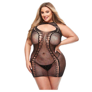 Lapdance Bling Bling Halter Mini Dress