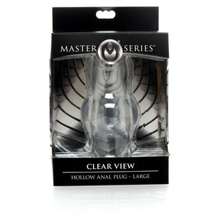 Master Series Clear View Hollow Anal Plug