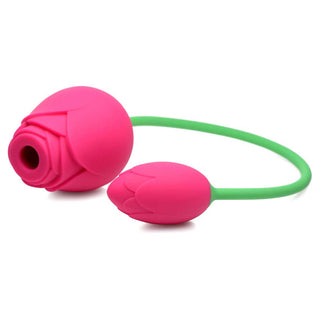 Inmi Bloomgasm Rose Duet Rechargeable Vibrating & Sucking Clit Stimulator