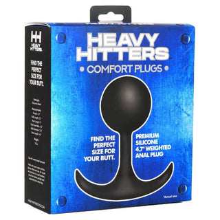 Heavy Hitters Comfort Plugs Premium Silicone X-Large Weighted Round Plug