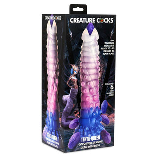 Creature Cocks Tenta-Queen Ovipositor Silicone Dildo with Eggs