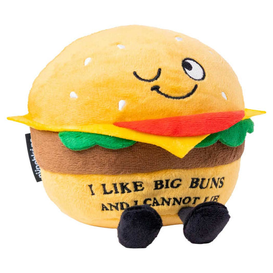 Punchkins "I Like Big Buns & I Cannot Lie" Plush Hamburger