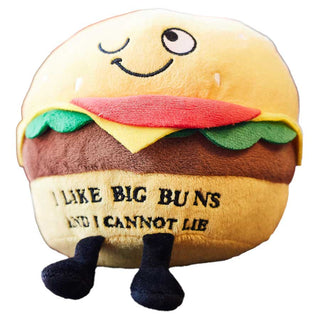 Punchkins "I Like Big Buns & I Cannot Lie" Plush Hamburger