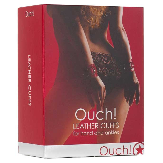 Ouch! Adjustable Leather Hand & Ankle Cuffs