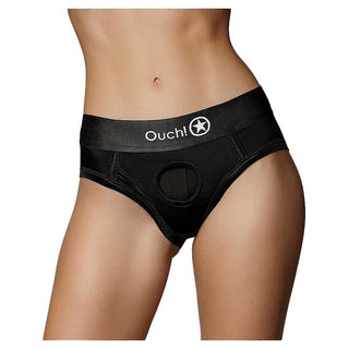 Ouch! Vibrating Strap-On High-cut Brief