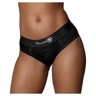 Ouch! Vibrating Strap-On High-cut Brief