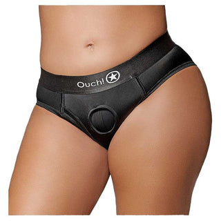 Ouch! Vibrating Strap-On High-cut Brief