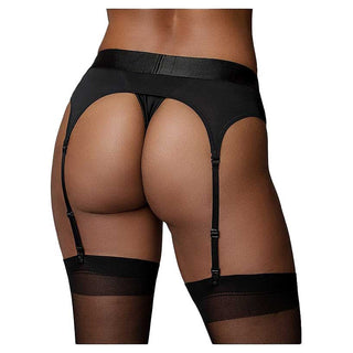 Ouch! Vibrating Strap-on Thong with Adjustable Garters