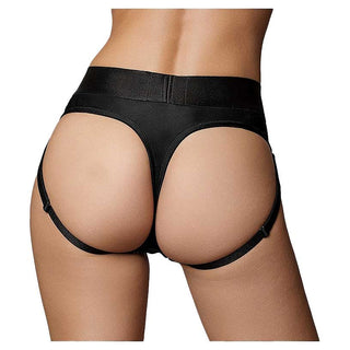 Ouch! Vibrating Strap-on Thong with Removable Butt Straps