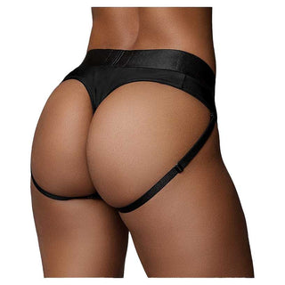 Ouch! Vibrating Strap-on Thong with Removable Butt Straps