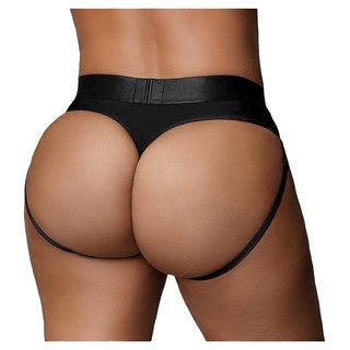 Ouch! Vibrating Strap-on Thong with Removable Butt Straps