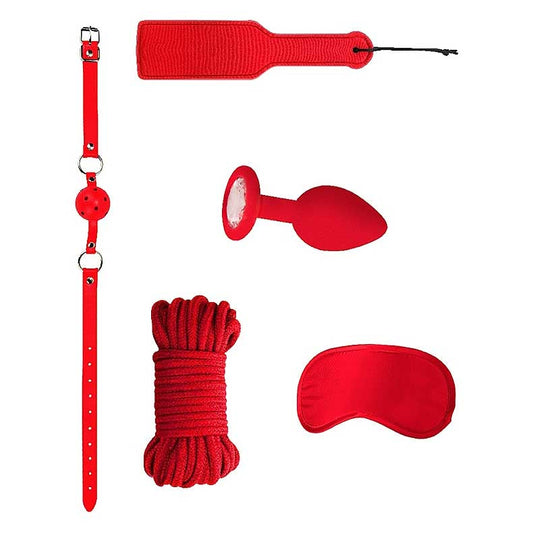 Ouch! 5-Piece Introductory Bondage Kit #5 Red