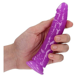 RealRock Slim Glow-In-The-Dark 6" Dildo with Suction Cup