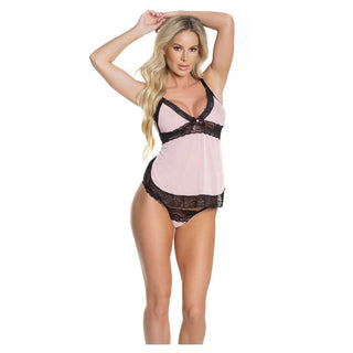 Coquette Mesh Apron Babydoll & G String