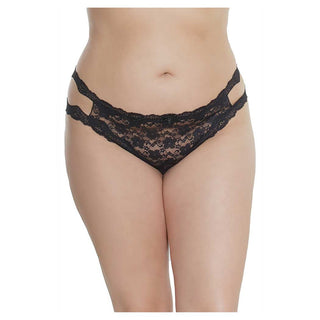 Coquette Petite Peep Crotchless Thong