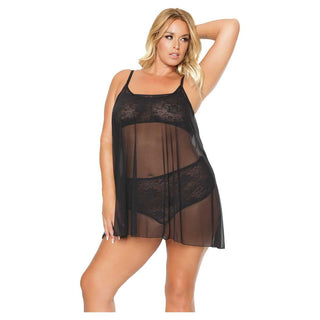 Coquette Sheer Temptation Mesh Chemise