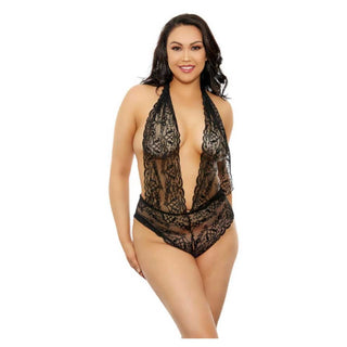 Popsi Lace Crotchless Teddy