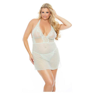 Popsi Lace and Mesh Babydoll Set