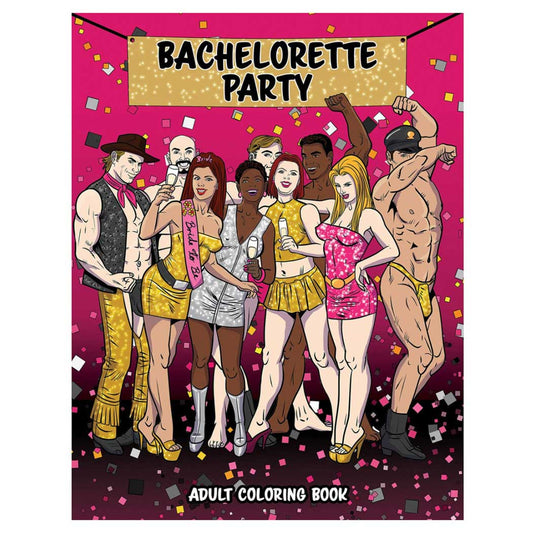 Wood Rocket Bachelorette Party Coloring Book