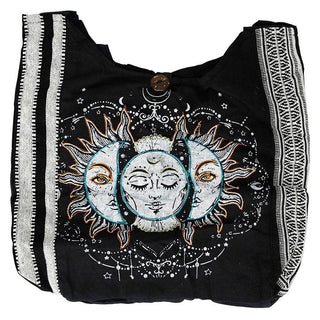 ThreadHeads Sun and Moon Striped Sling Bag 15" x 15"