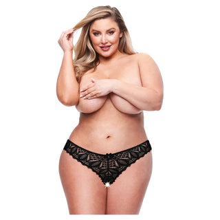 Baci Crotchless Strappy Brazilian Bikini Panty