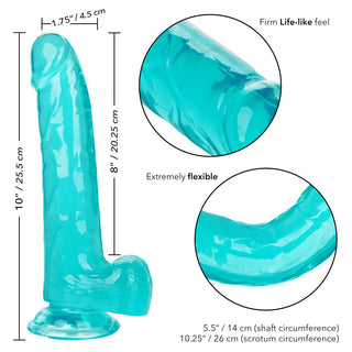 CalExotics Size Queen 8" Dildo with Suction Cup