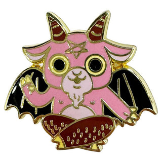 Strike Gently Co Cute Baphomet Enamel Pin