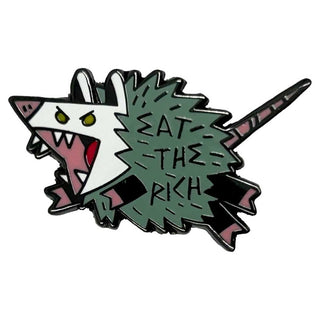 Strike Gently Co Eat The Rich Enamel Pin