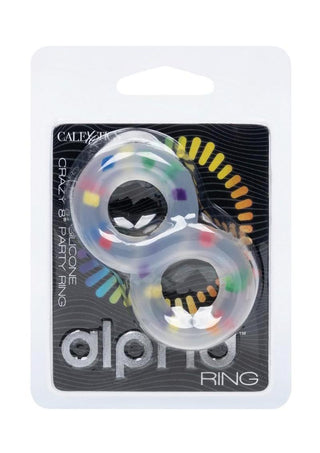 Alpha Liquid Silicone Crazy 8 Party Ring - Multicolor