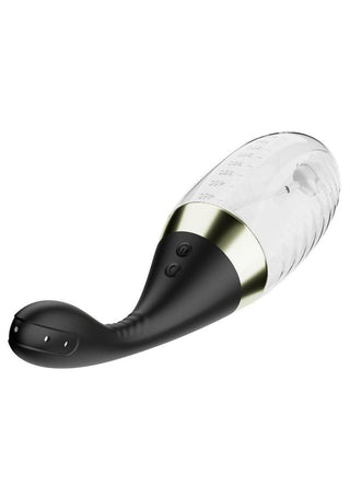 Anal Adventures Platinum Aqua Jet Rechargeable Silicone Anal Douche with Remote